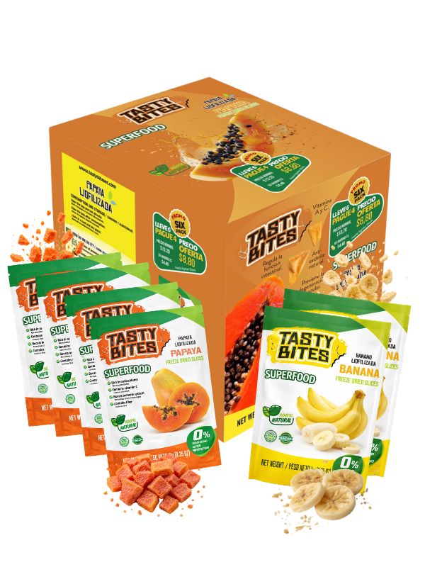 PROMO PAPAYA + BANANA PAGA 4 LLEVA 6